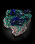 Azurite on Malachite